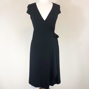 5 for $25! BCBG MaxAzria Black Deep V Neck Dress